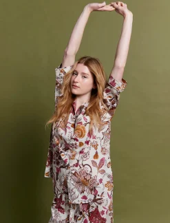 Karen Walker Edwardian Floral Crop PJ Set