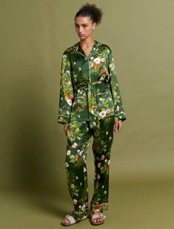 Karen Walker Love Letters Silk Wrap PJ Set