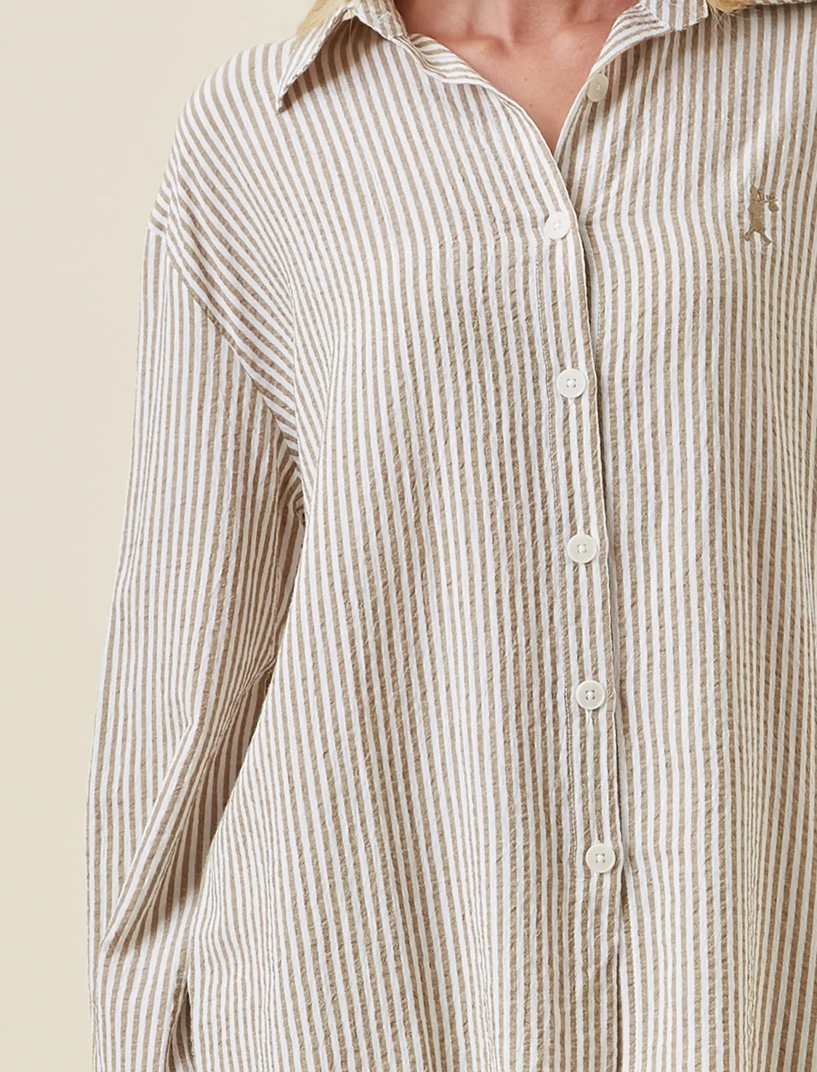 Karen Walker Seersucker Stripe PJ Set