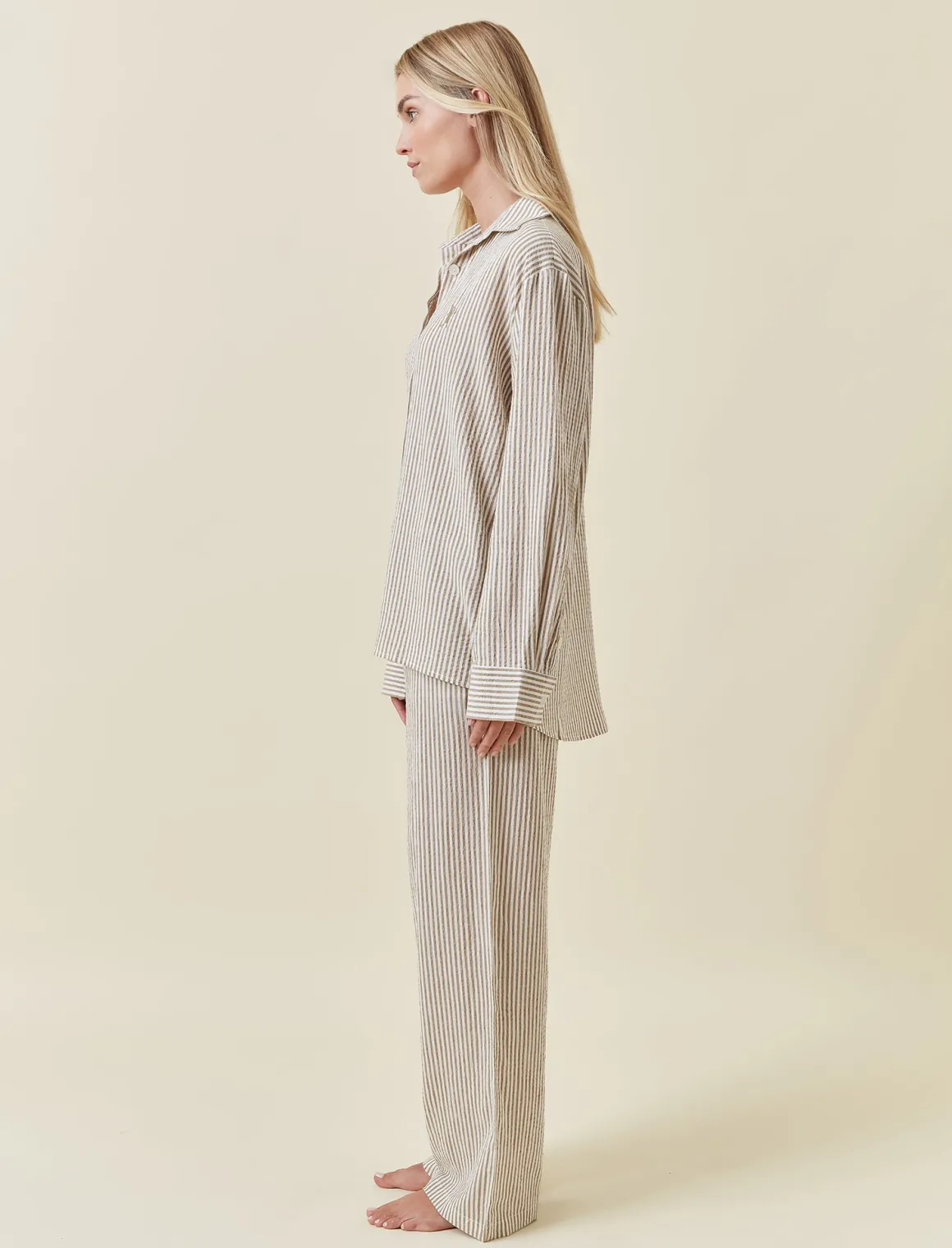Karen Walker Seersucker Stripe PJ Set