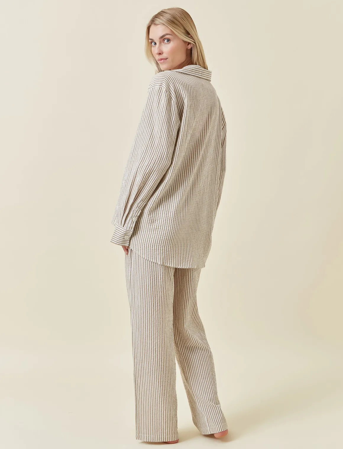 Karen Walker Seersucker Stripe PJ Set