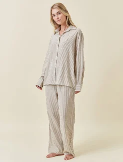 Karen Walker Seersucker Stripe PJ Set