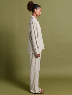 Karen Walker Seersucker Stripe PJ Set