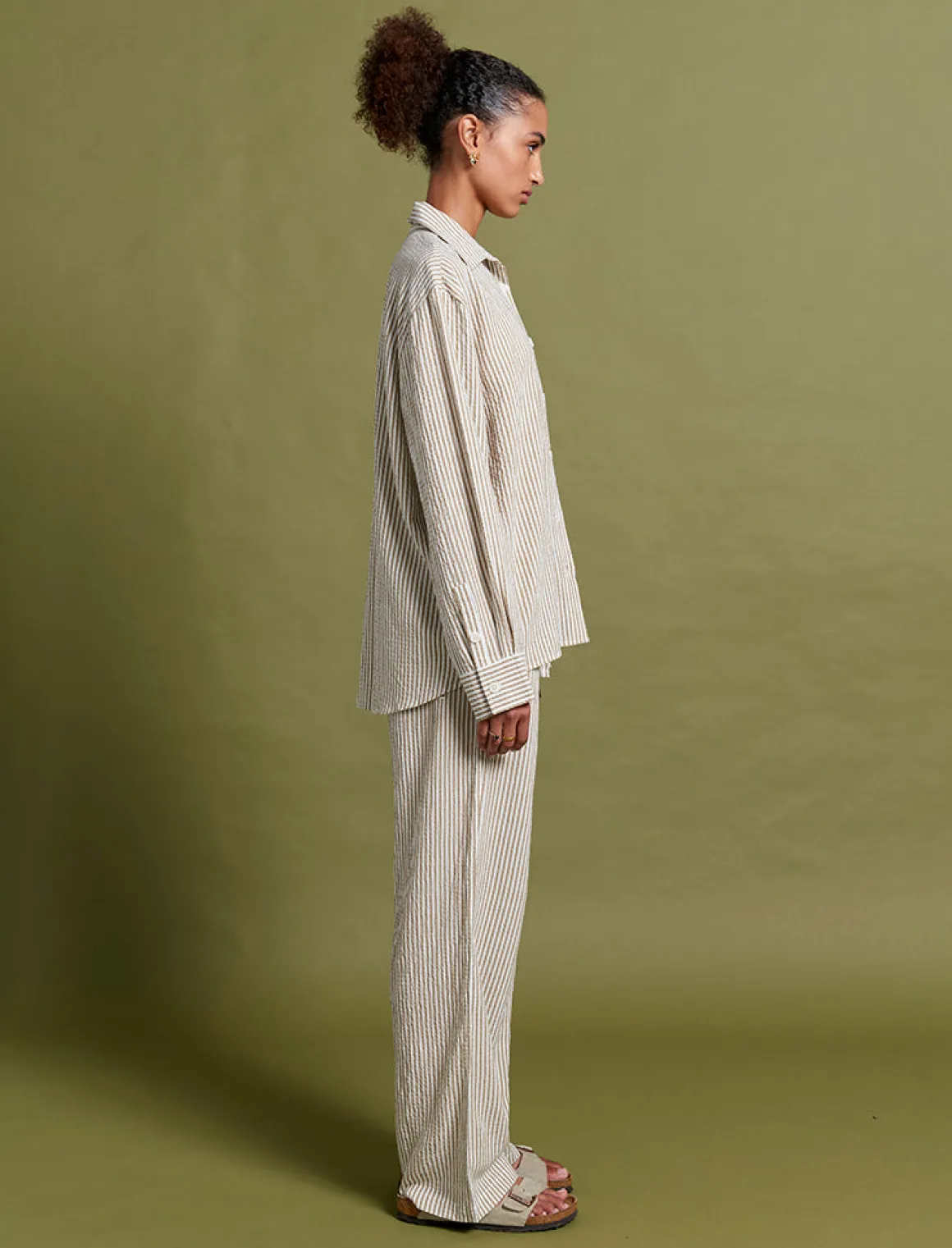 Karen Walker Seersucker Stripe PJ Set