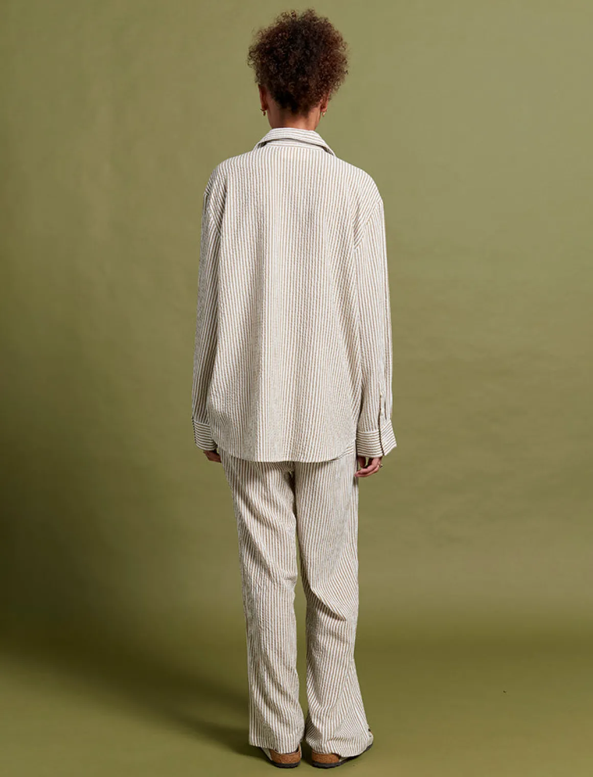 Karen Walker Seersucker Stripe PJ Set