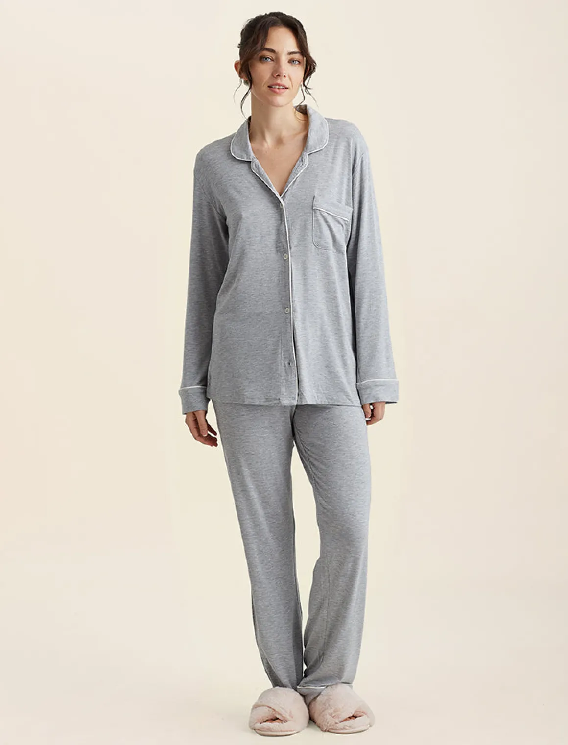 Kate Modal Soft Full Length PJ Set