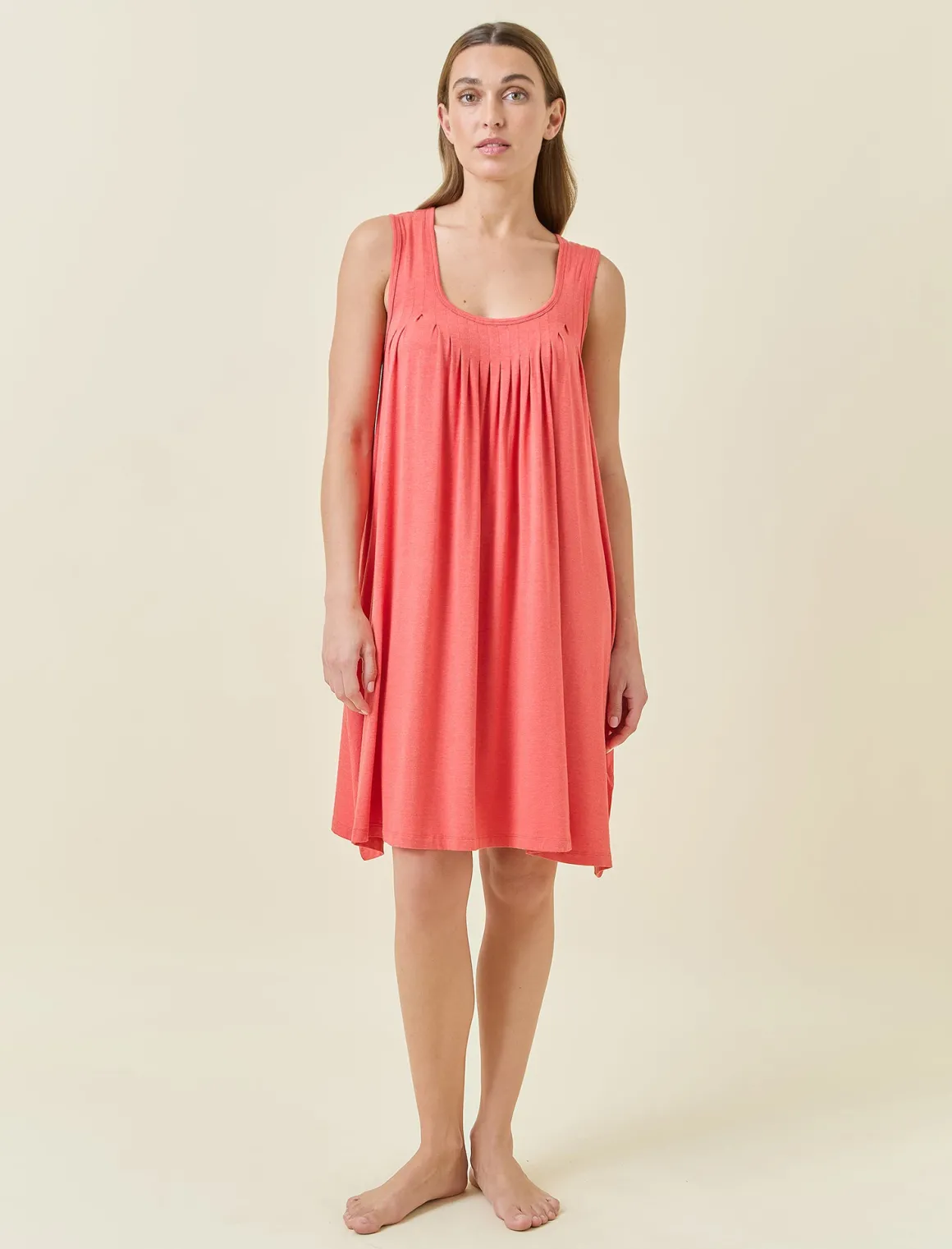 Kate Modal Soft Pleat Front Nightie