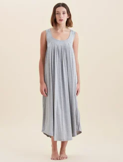 Kate Modal Soft Pleat Front Maxi Nightie