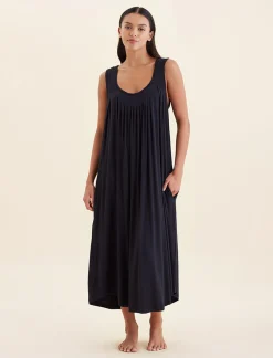 Kate Modal Soft Pleat Front Maxi Nightie
