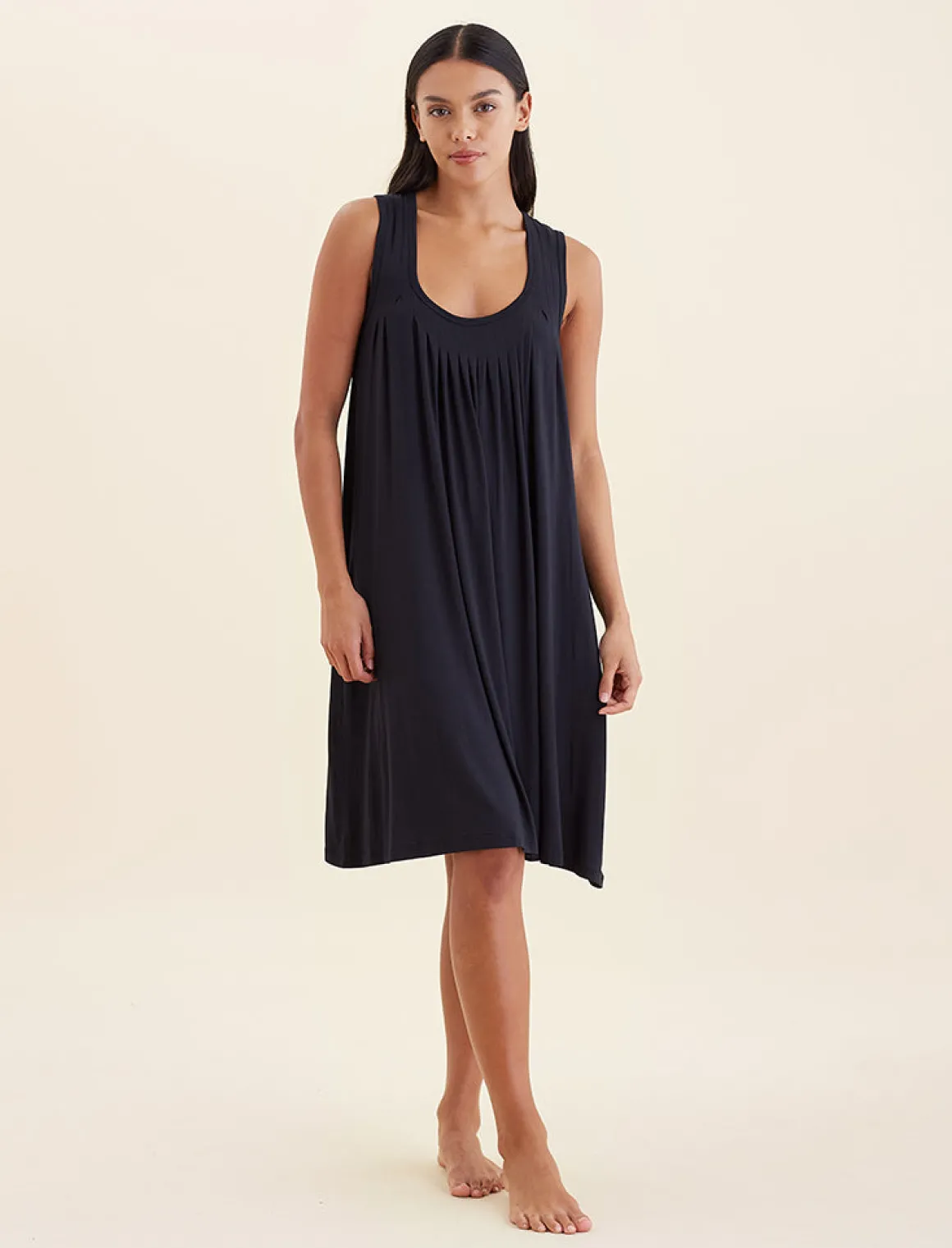 Kate Modal Soft Pleat Front Nightie