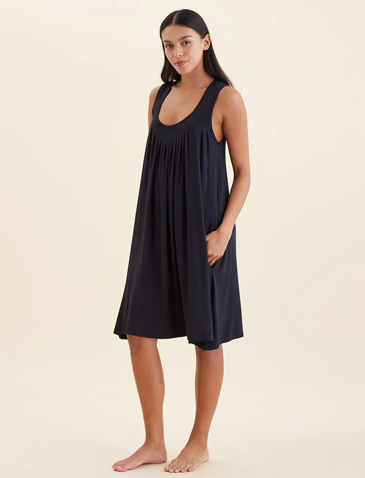Kate Modal Soft Pleat Front Nightie
