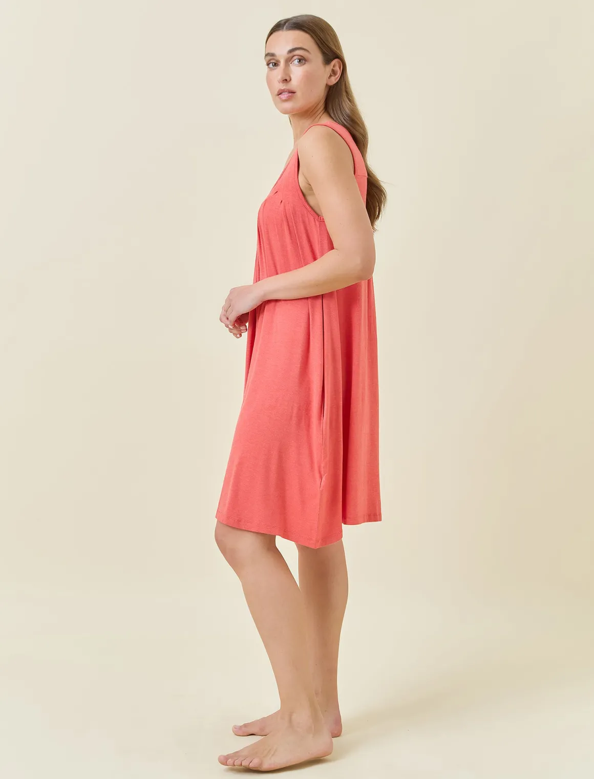 Kate Modal Soft Pleat Front Nightie