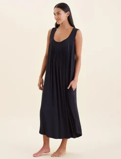 Kate Modal Soft Pleat Front Maxi Nightie