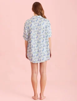 Lily Jane Satin Short Sleeve Shirt
