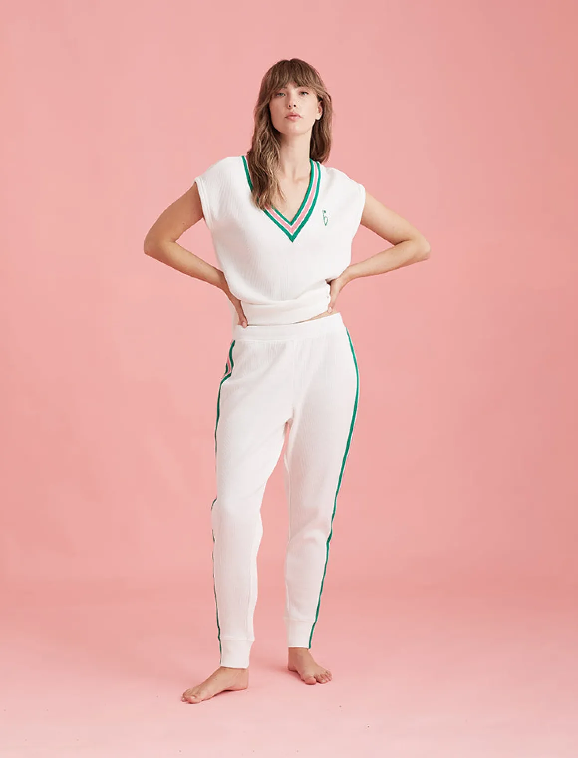 Luxe Waffle Tennis Jogger