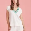 Luxe Waffle Tennis Tank