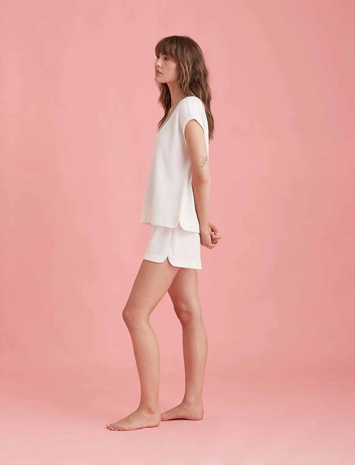 Luxe Waffle Tennis Tank