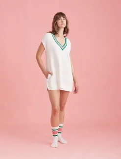 Luxe Waffle Tennis Tank Dress