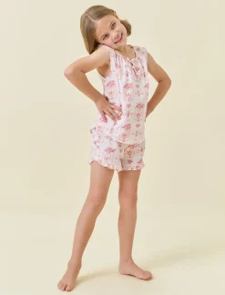 Magnificent Mess Girls Flutter Cami Boxer PJ Set