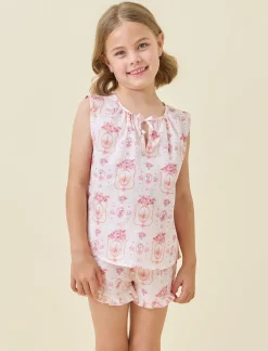 Magnificent Mess Girls Flutter Cami Boxer PJ Set