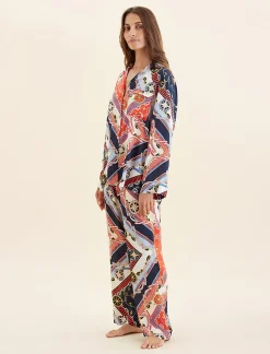 Marine Silk Full Length PJ Set