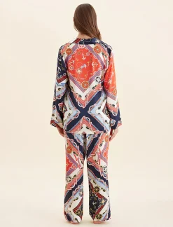 Marine Silk Full Length PJ Set