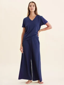 Maya Linen Cotton Full Length Pant