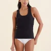 Milla Rib Shelf Bra Henley Tank