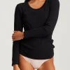 Milla Rib Shelf Bra Long Sleeve Tee
