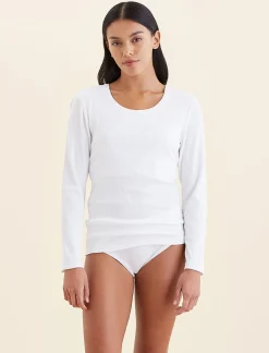 Milla Rib Shelf Bra Long Sleeve Tee