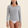 Milla Rib Shelf Bra Long Sleeve Tee