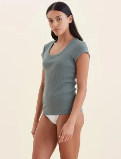 Milla Rib Shelf Bra Tee