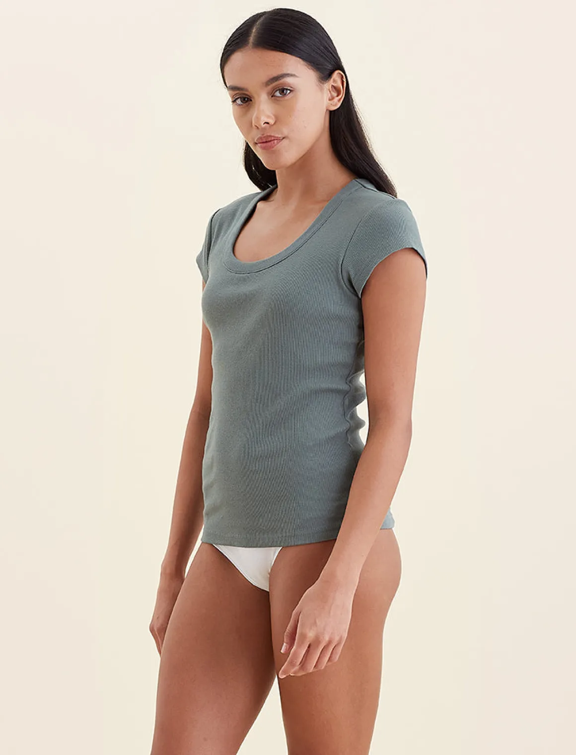 Milla Rib Shelf Bra Tee