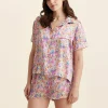 Painted Travels Silk Boxer PJ Set
