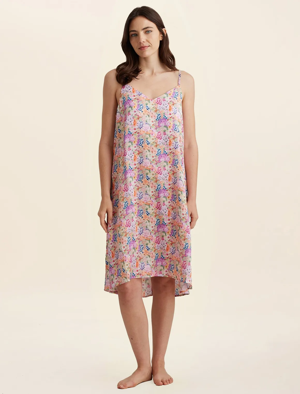 Painted Travels Silk Slip