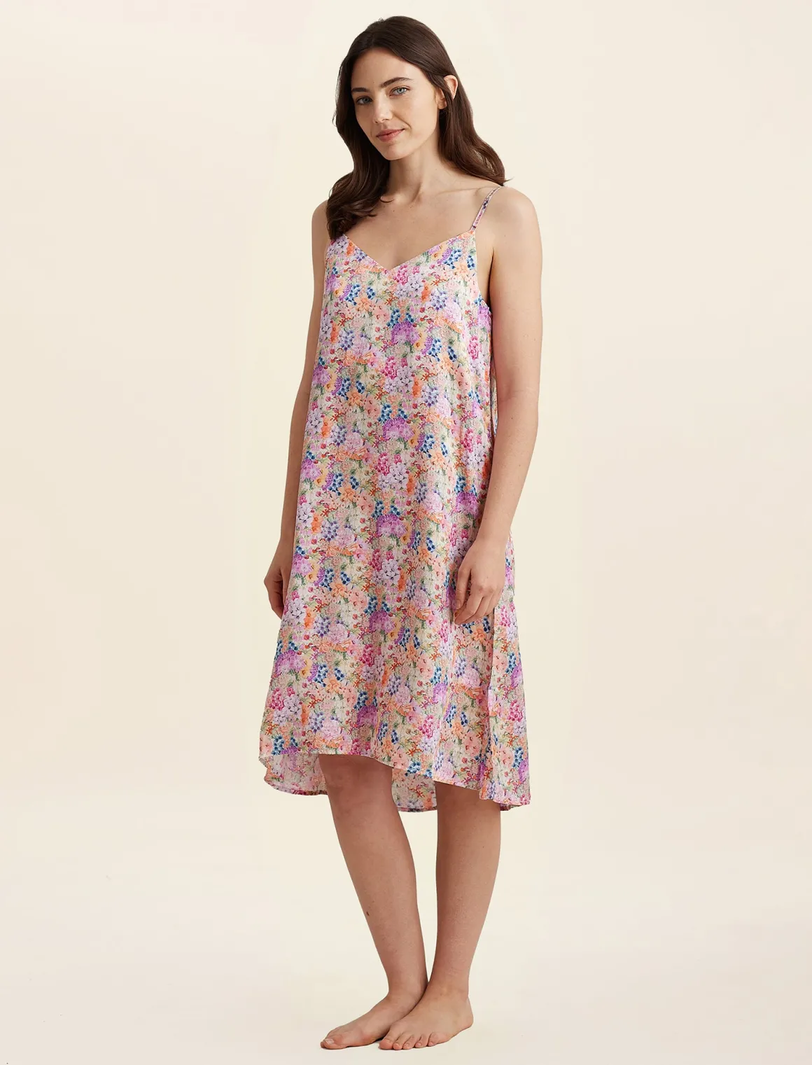 Painted Travels Silk Slip