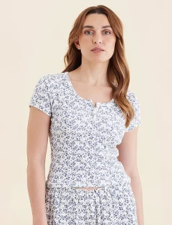 Pippa Pointelle Short Sleeve Tee