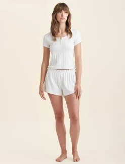 Pippa Pointelle Short Sleeve Tee
