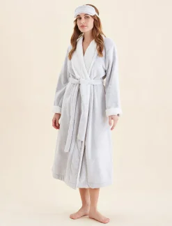 Plush Sherpa Robe & Sleep Mask