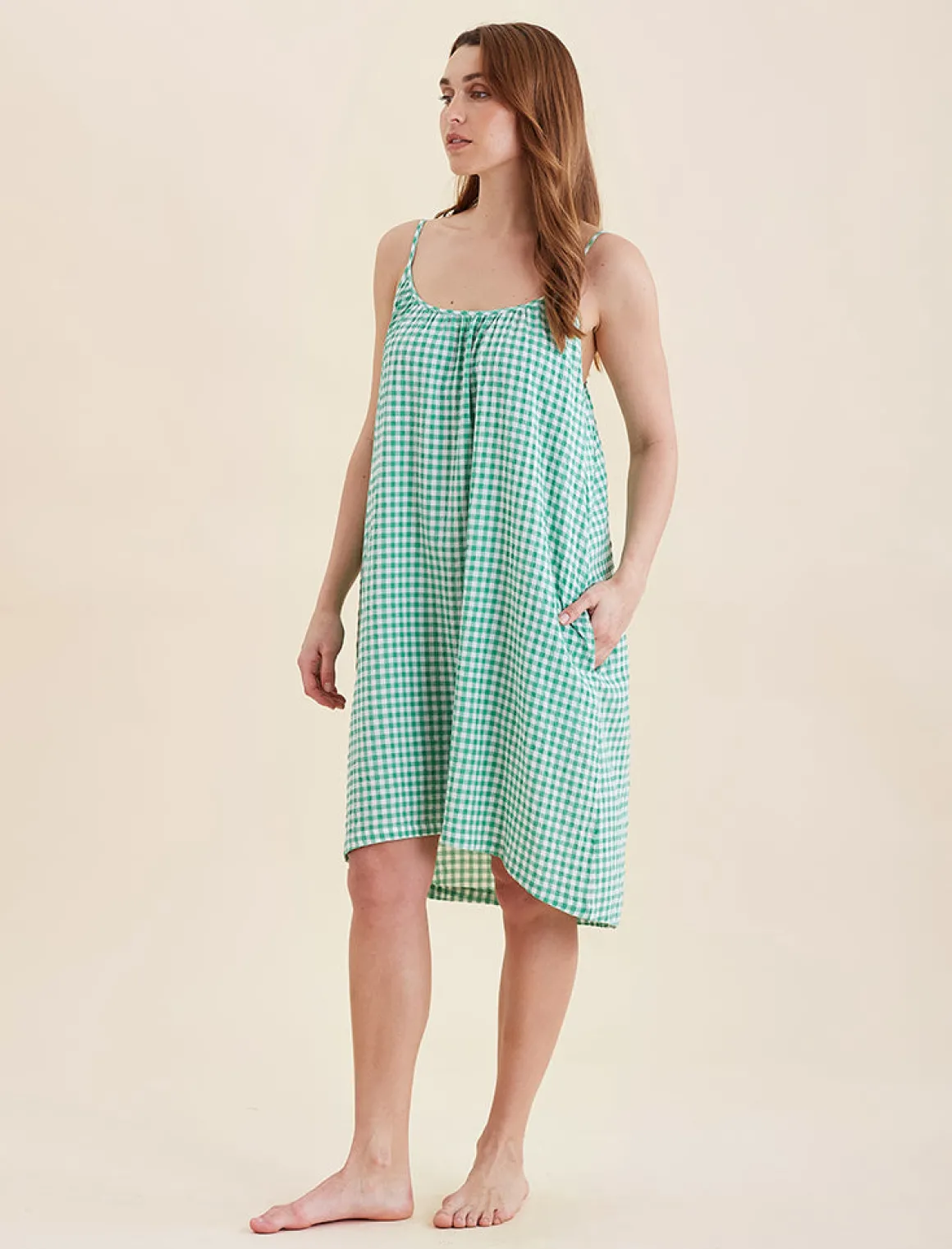 Seersucker Strappy Nightie
