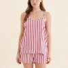 Stripe Cami Boxer PJ Set