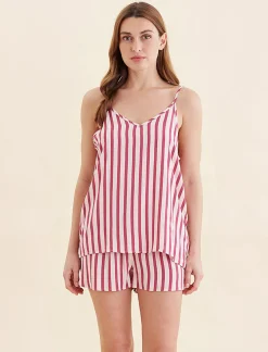 Stripe Cami Boxer PJ Set