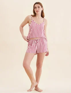 Stripe Cami Boxer PJ Set