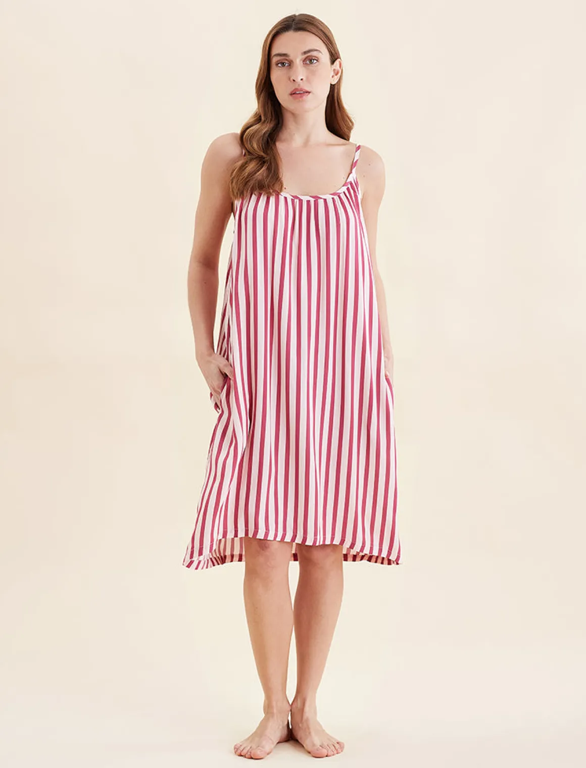 Stripe Strappy Nightie