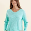 Super Soft Waffle V-Neck Top