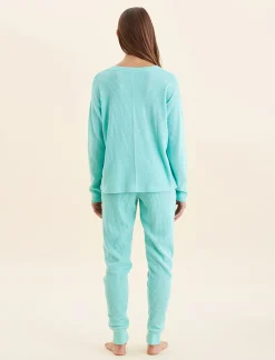 Super Soft Waffle V-Neck Top