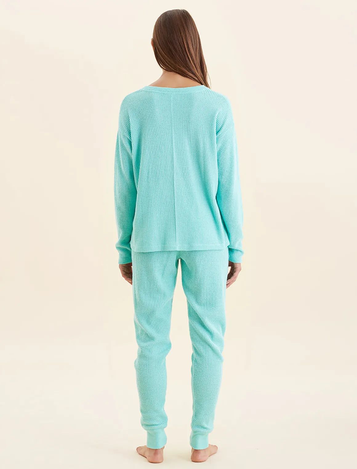 Super Soft Waffle V-Neck Top