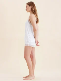 Talia Lace Cami Boxer PJ Set
