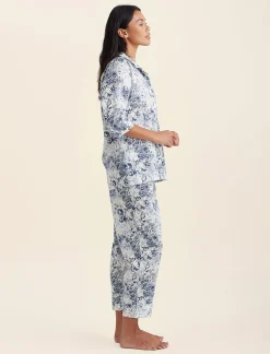 Toile De Jouy Crop PJ Set