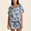 Toile De Jouy Pure Silk Boxer PJ Set